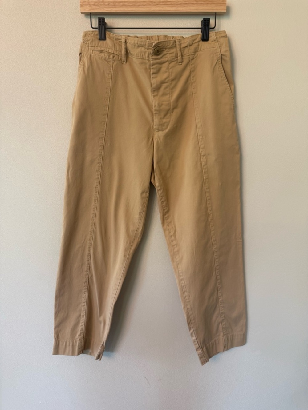 Alex Mill Boyish Chino Pants Size 6 Tan High Rise Straight Leg Casual - Picture 3 of 11